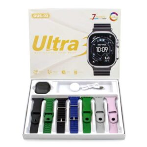 ultra smart watch , gus 03 with 7 bands amoled